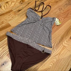 👙Cute print tankini NWT